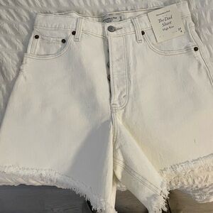 Abercrombie white dad short